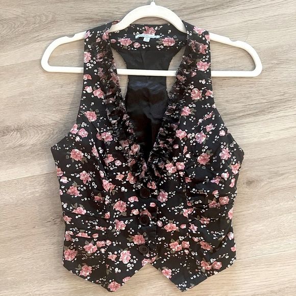 Charlotte Russe Jackets & Blazers - Vintage Floral Vest (Y2K)